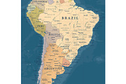 Vector World Map - Large&Detailed, a Decorative Illustration by PorcuPen Works (Thumbnail 2 of 7)