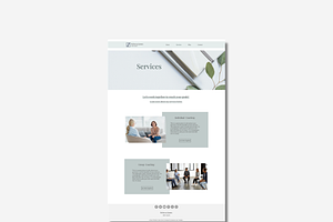 Wix Website Template The Coach