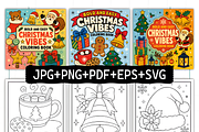 Christmas Vibes Bold Easy Coloring, a Seasonal Illustration by Coco Bloom (Thumbnail 2 of 3)