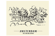 Amsterdam Hand Drawn Sketches, an Illustration by Penndpaper (Thumbnail 2 of 16)