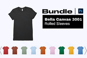 Bella 3001 shirts Mockups Bundle