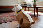 Bulldog Sculpture - 3d papercraft, a Card Template by PAPER amaze (Thumbnail 5 of 5)