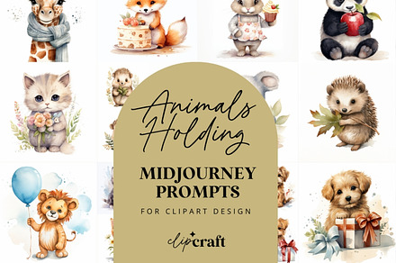 Watercolor Animals Midjourney Prompt, an Animal Illustration by ClipCraft