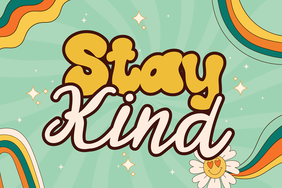 Just Smile is a stylish retro duo fo, a Handwritten Font by Brown Cupple (Photo 4 of 8)