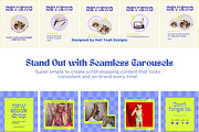 Funky Instagram Carousel Templates, a Social Media Template by Hell Yeah Designs (Thumbnail 8 of 10)