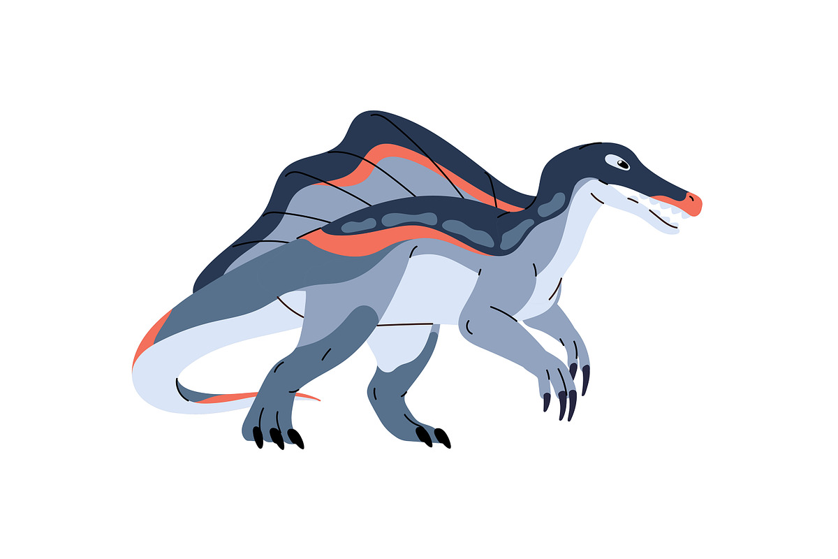 Dinosaurs set, seamless dino pattern, an Animal Illustration by PaperTrident (Photo 16 of 21)