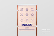 Sport Line Icons, an Outline Icon by Made by Made (Thumbnail 6 of 7)