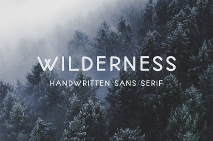 Wilderness | Handwritten Sans Serif, a Sans Serif Font by MoonLake