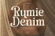 Rumie Denim Elegant Serif Font, a Serif Font by Graphicxell (Thumbnail 1 of 8)