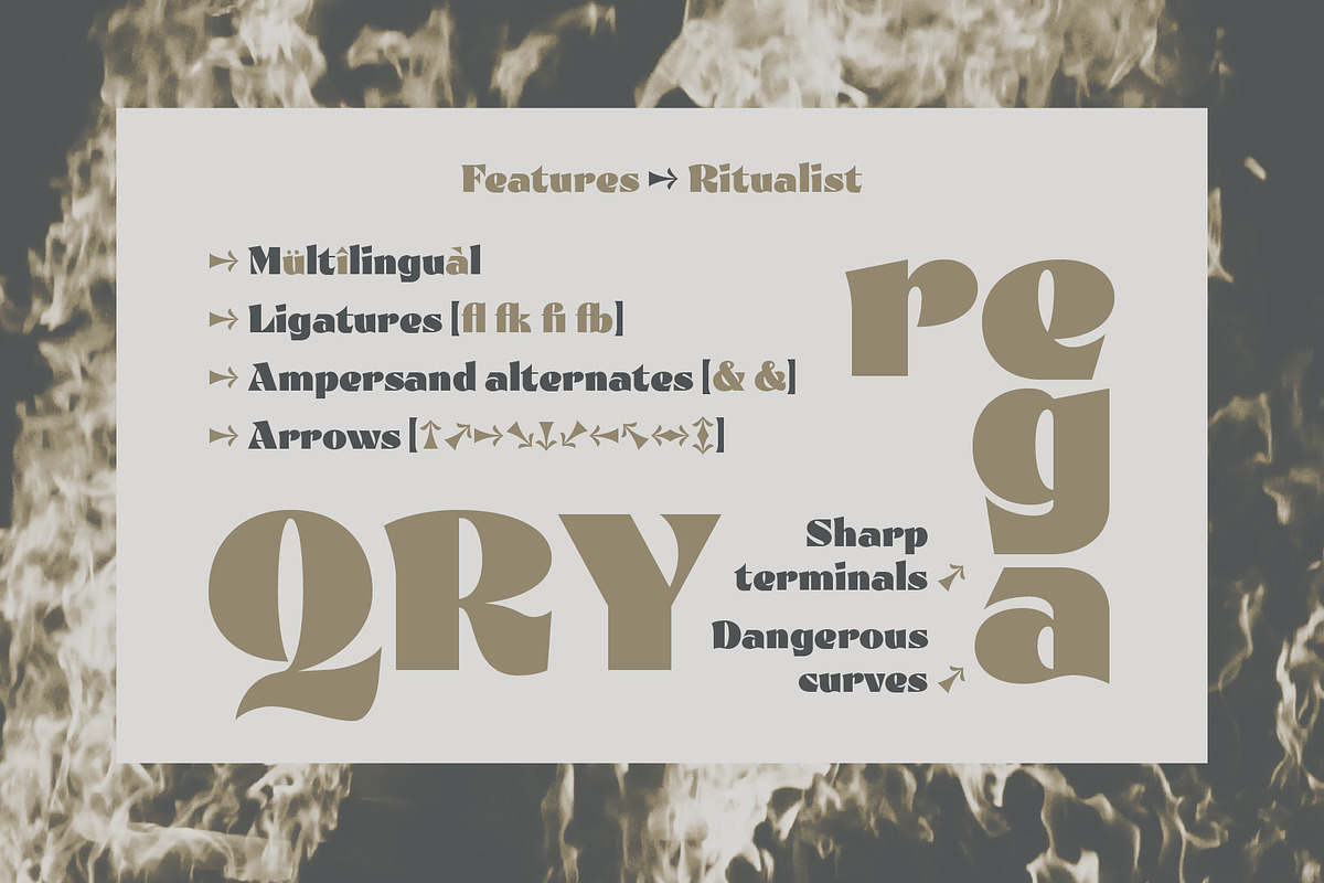 Ritualist, a Font by Justin Penner (Photo 6 of 7)
