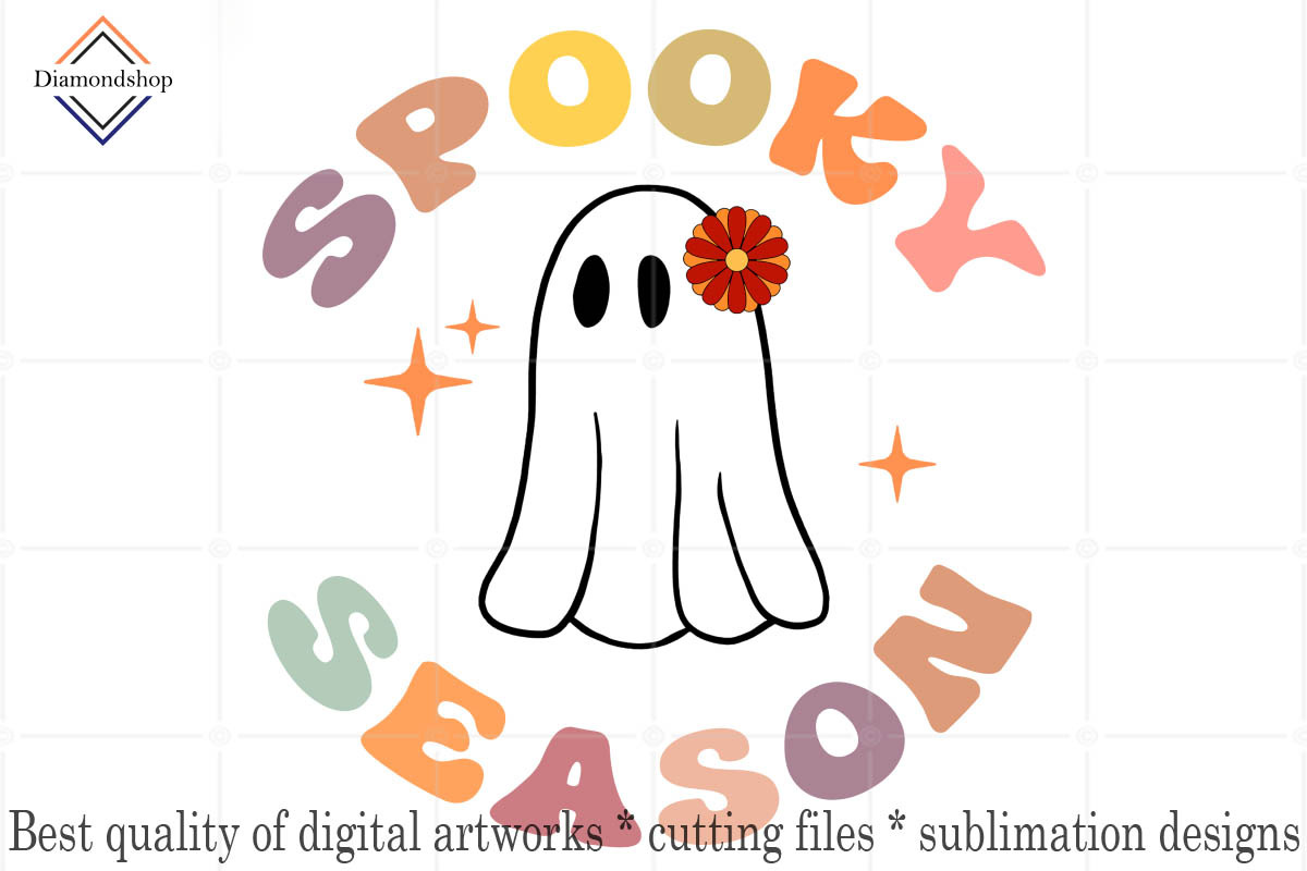 Retro Halloween Sublimation - 20 PNG, a Decorative Illustration by DiamondShop (Photo 5 of 11)