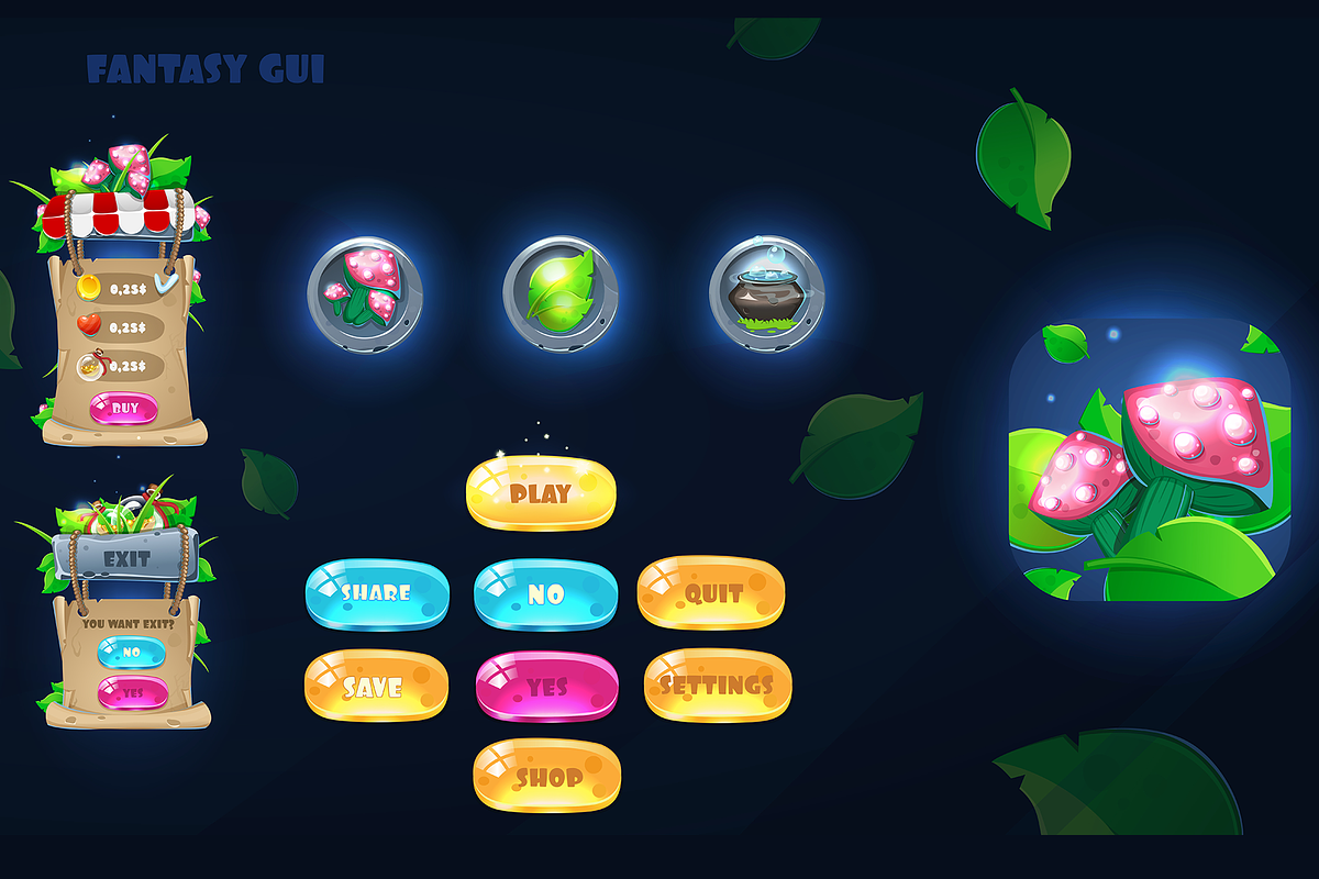 Magic fantasy Dreamy GUI., a Templates & Theme by JUBO