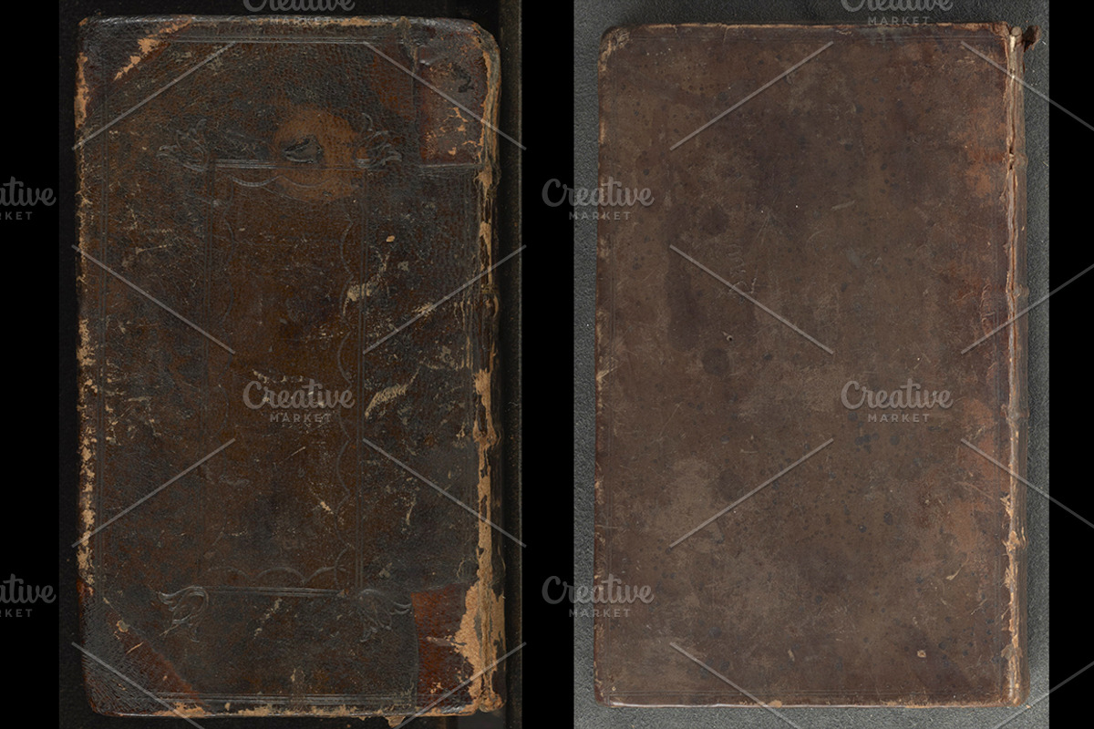 Distressed Antique Book Cover Textur, a Texture Graphic by Blue Line Design