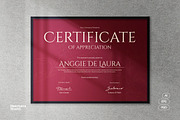 Red Floral Elegant Cerificate, a Stationery Template by Neermana (Thumbnail 1 of 4)