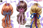 Procreate 100 Pretty Ribbons Brushes, a Brush Add-On by Fashion Workshop Bkk (Thumbnail 5 of 21)