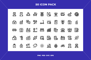 Sustainable living icons, an Icon by Wencory