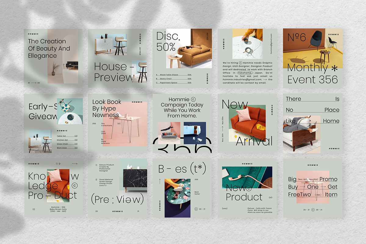 Minimal Home Decor Instagram Kit, a Social Media Template by Creative Zeune (Photo 3 of 4)