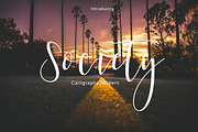 Society Calligraphy Modern, a Script Font by Teweka (Thumbnail 1 of 9)