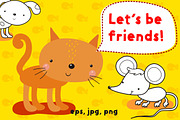 Set Let's be friends, a Work Illustration by Svetlana Loseva (Thumbnail 1 of 8)