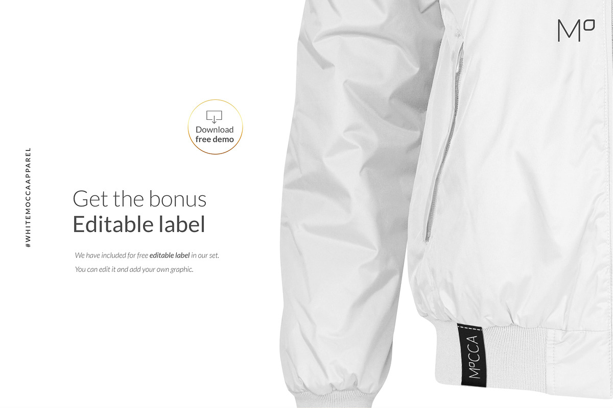 Bomber Jacket Ghost Mockups Set FREE, a Books & Magazine Mockup by Apparel_Mockups (Photo 3 of 21)