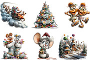 Whimsical Winter Clipart, an Illustration by DreamArtGraphic (Thumbnail 4 of 5)