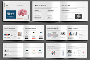Business Annual Report, a Brochure Template by MightyDesign