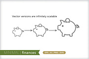 Minimal finances icons, an Outline Icon by Picture Window (Thumbnail 4 of 5)