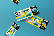 Yellow Flat Summer Music Ticket, a Card Template by graphicook (Thumbnail 3 of 3)