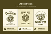 1500 Bird Logo Art Set, a Solid Icon by Creative Stall (Thumbnail 2 of 38)