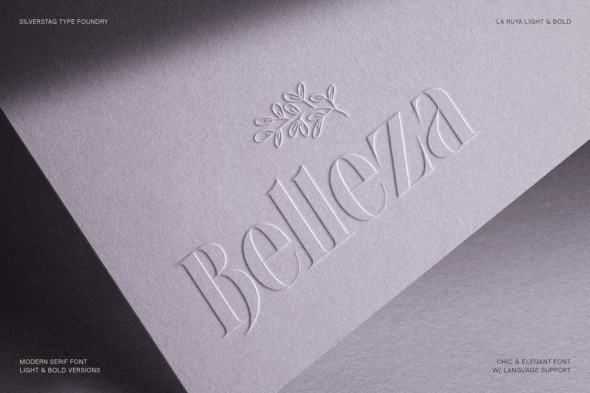 LaRuja - Light & Bold Serif Duo, a Serif Font by SilverStag Type Foundry (Photo 4 of 17)