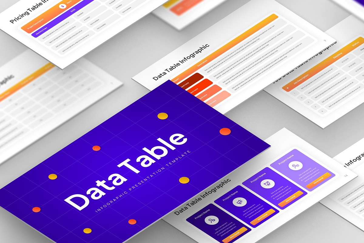 Data Table Presentation, a Presentation Template by Annora Studio (Photo 6 of 7)