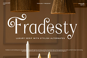 Fradesty - Luxury Serif Font, a Font by RagamKata (Thumbnail 1 of 13)