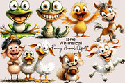 Funny Animal Clipart Bundle, a Seasonal Illustration by SVGArt (Thumbnail 1 of 5)