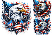 4th of July Patriotic Eagle USA Flag, an Animal Illustration by Creative Arslan (Thumbnail 3 of 7)