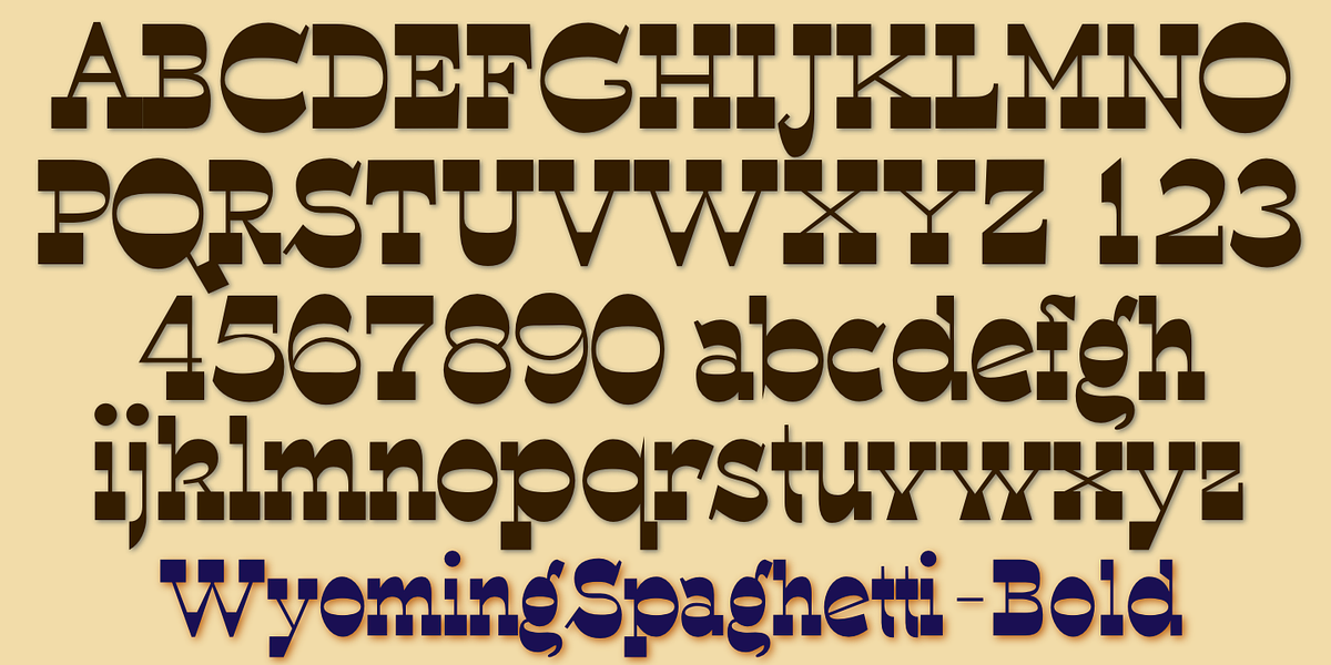 WyomingSpaghetti, a Slab Serif Font by Ingrimayne Type (Photo 5 of 5)