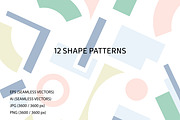 Shape patterns, a Pattern Graphic by ItsDianaDesign (Thumbnail 1 of 9)