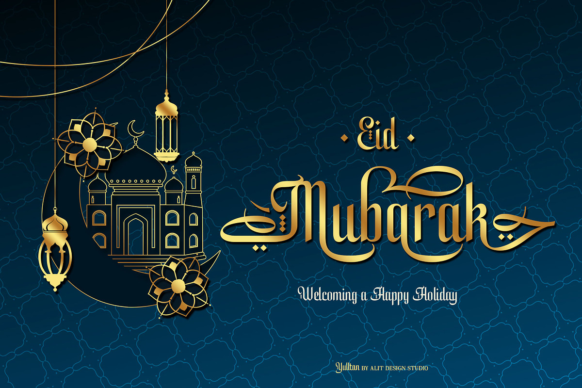 Yulltan Ramadan Typeface, a Sans Serif Font by alit design (Photo 13 of 19)