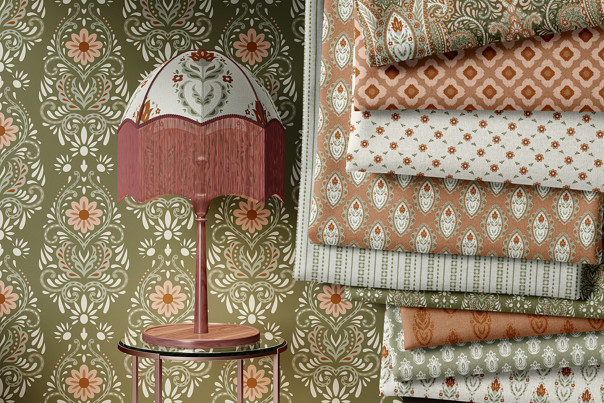 LUXURY VINTAGE PAISLEY SEAMLESS SET, a Pattern Graphic by Sonulkaster (Photo 5 of 11)