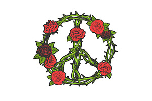 Peace Symbol Rose Flower Color