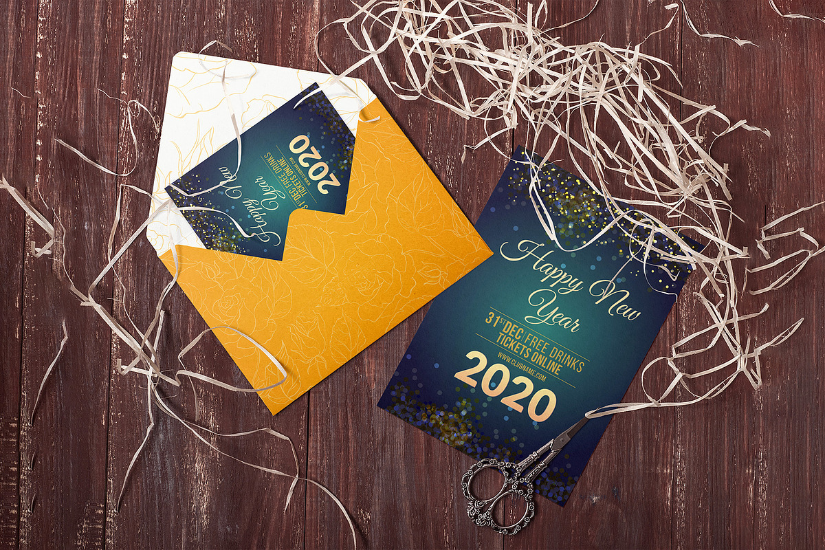 New Year Invitation Card Template, an Invitation Template by Andit themes (Photo 2 of 6)