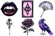 Black Purple Gothic Halloween PNG, an Illustration by Craft Nest (Thumbnail 5 of 6)