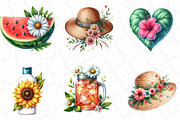 Floral Summer Sublimation Clipart, an Illustration by DreamPrint404 (Thumbnail 5 of 5)