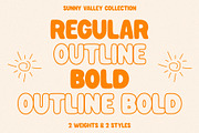 Sunny Valley - Vintage Retro Sans, a Sans Serif Font by Mikhail Fukurou (Thumbnail 2 of 8)