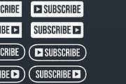 YouTube Subscribe Button Icon Bundle, a Graphic by Vaughn Studios (Thumbnail 6 of 6)