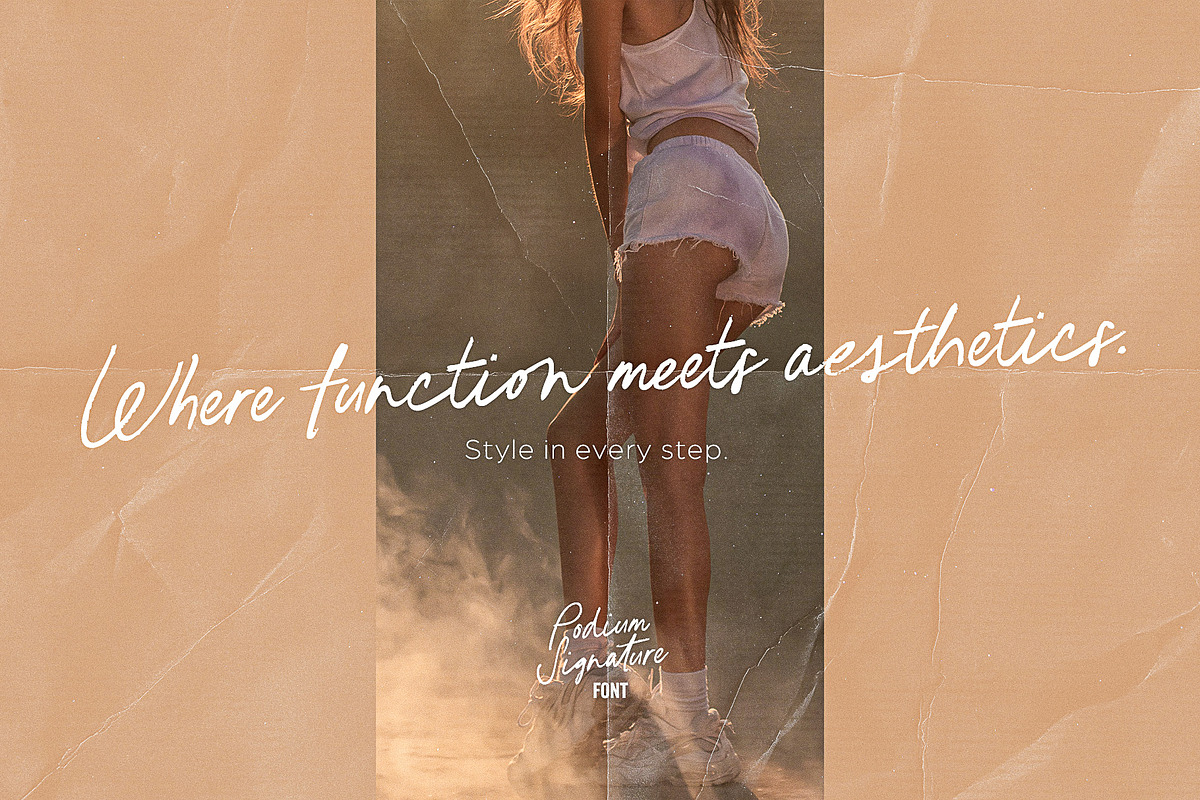 Podium Signature 90s Script Font, a Handwritten Font by Ivan Rosenberg (Photo 17 of 17)