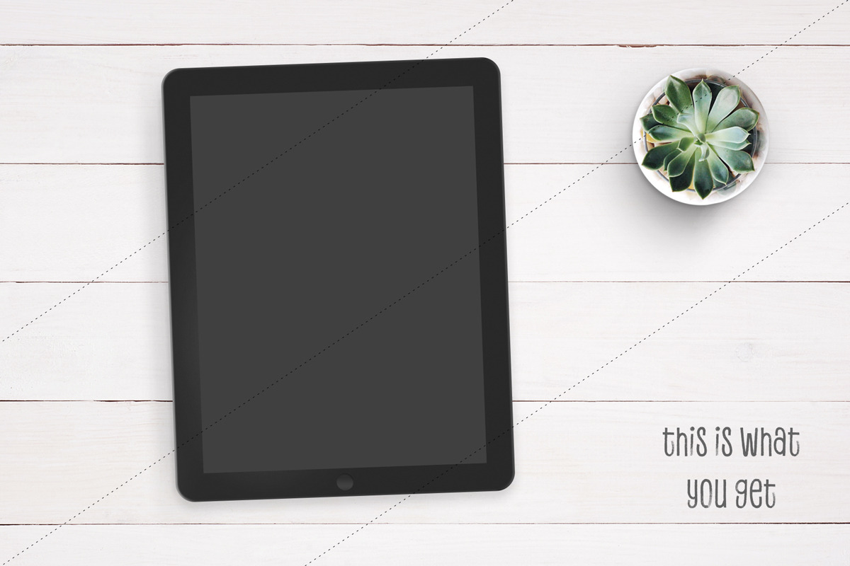 iPad™ Mockup with Succulent, an iPad Mockup by Hype Your Prints (Photo 5 of 5)