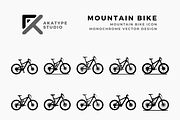 Mountain Bike Icon, an Icon by Akatype Studio (Thumbnail 1 of 3)