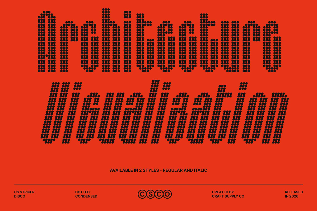 CS Striker Disco, a Sans Serif Font by Craft Supply Co. (Photo 3 of 8)