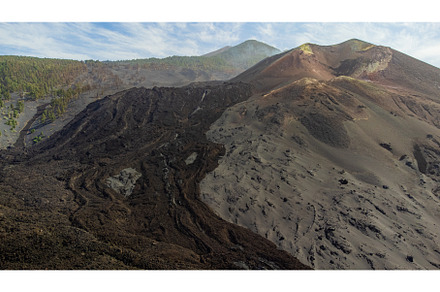 aerial drone view of volcano lava, a Nature Photo by MnPousa