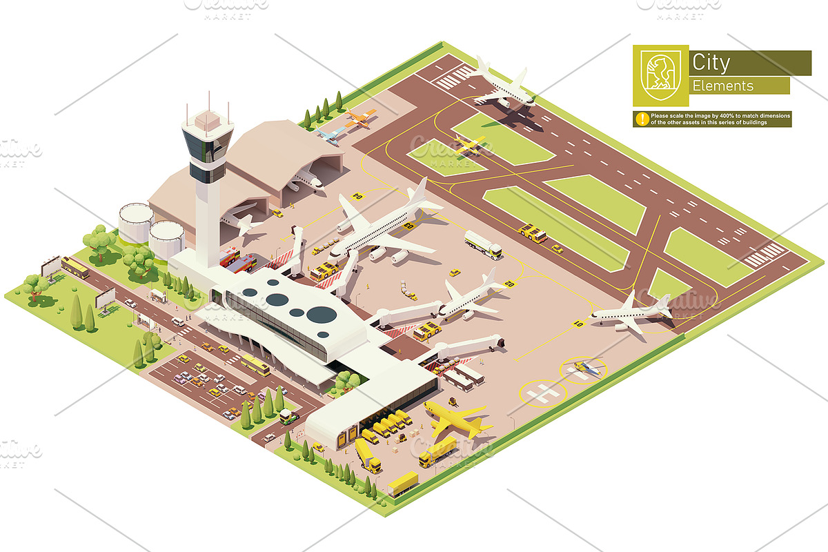 Isometric city map elements, an Object Graphic by tele52 (Photo 41 of 72)
